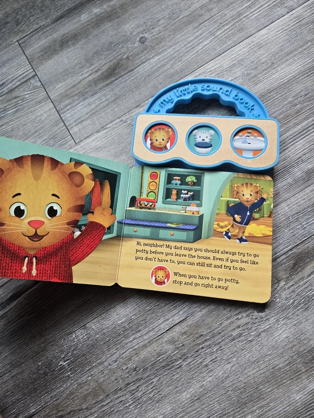Paw Patrol Blue Handled Sound Book with Orange, Yellow, Green Buttons